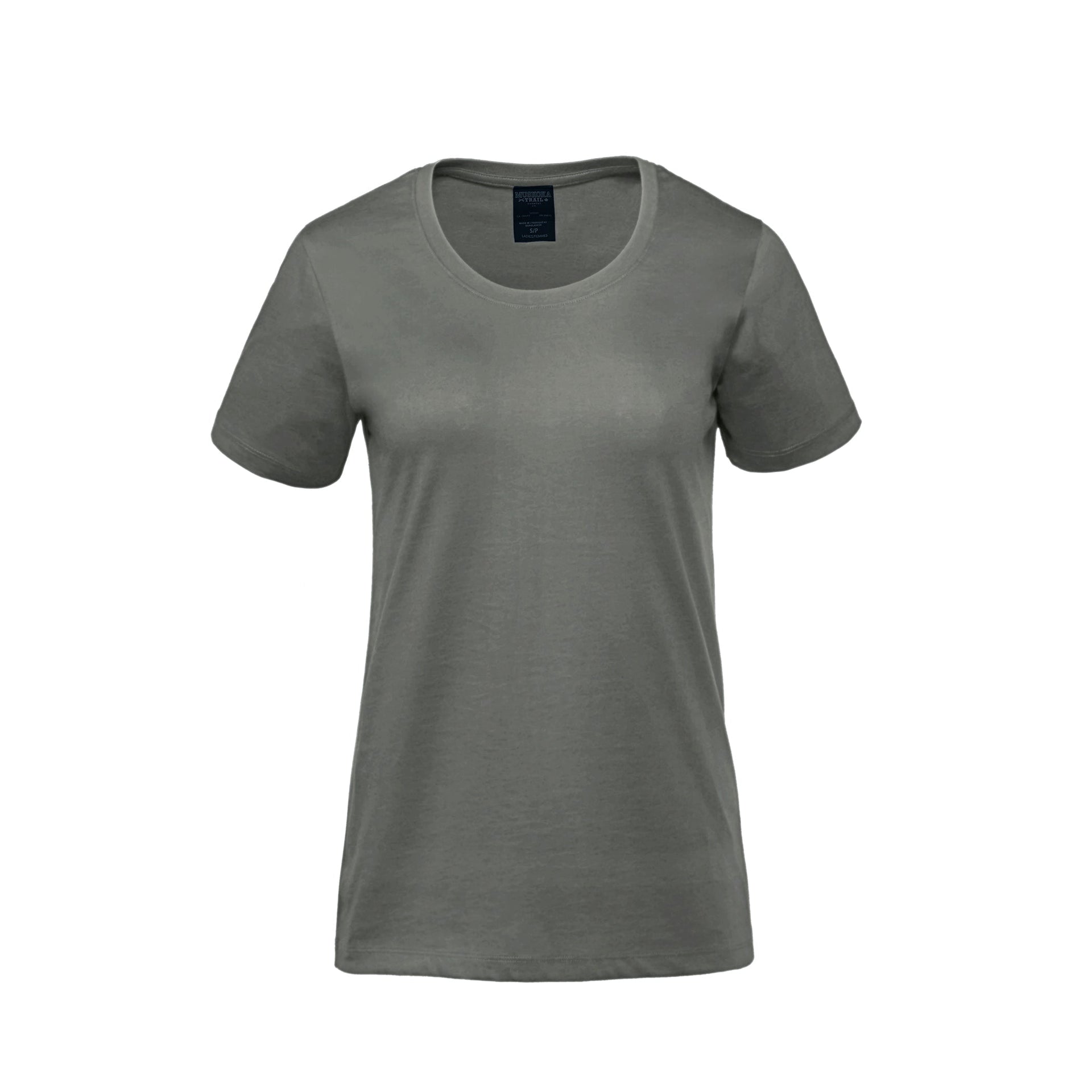 S05501 - Harmony - Ladies Organic Cotton Scoop Neck T-Shirt Sage Green 5501 __label:IN-STOCK bella canvas koi next level organic threadfast