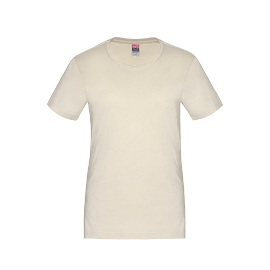 S05611- Oversizes - Parkour - Ladies RING SPUN Combed Cotton Crewneck T-Shirt Ivory 2XL 100% Ring Spun Cotton 5611 __label:NEW COLORS Ladies team Women