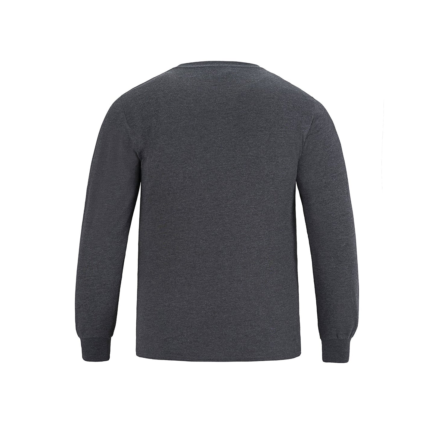 S05615 - Breeze - Adult RING SPUN Combed Cotton Long Sleeve Crewneck T-Shirt 5615 __label: NEW adult CSW24/7 mens