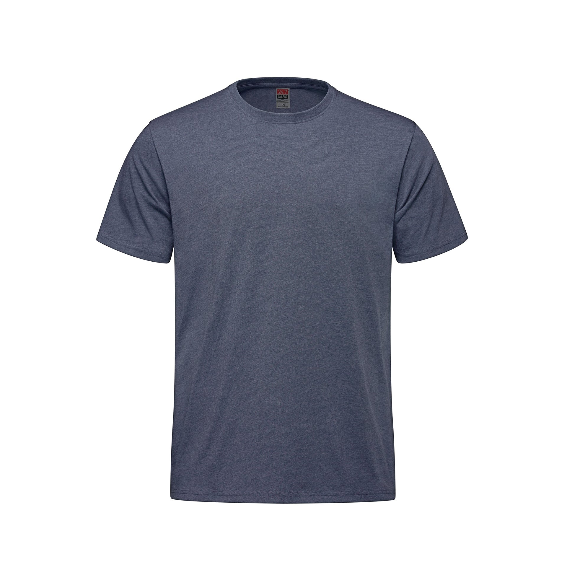 S5650Y - Sprint - Youth 50/50 Cotton/Polyester Crewneck T-Shirt Navy Heather 5650 5650y 5652y __label:IN-STOCK atc5050 atc5050y g800 g8000 gildan 8000 s05650 s5650 s5652