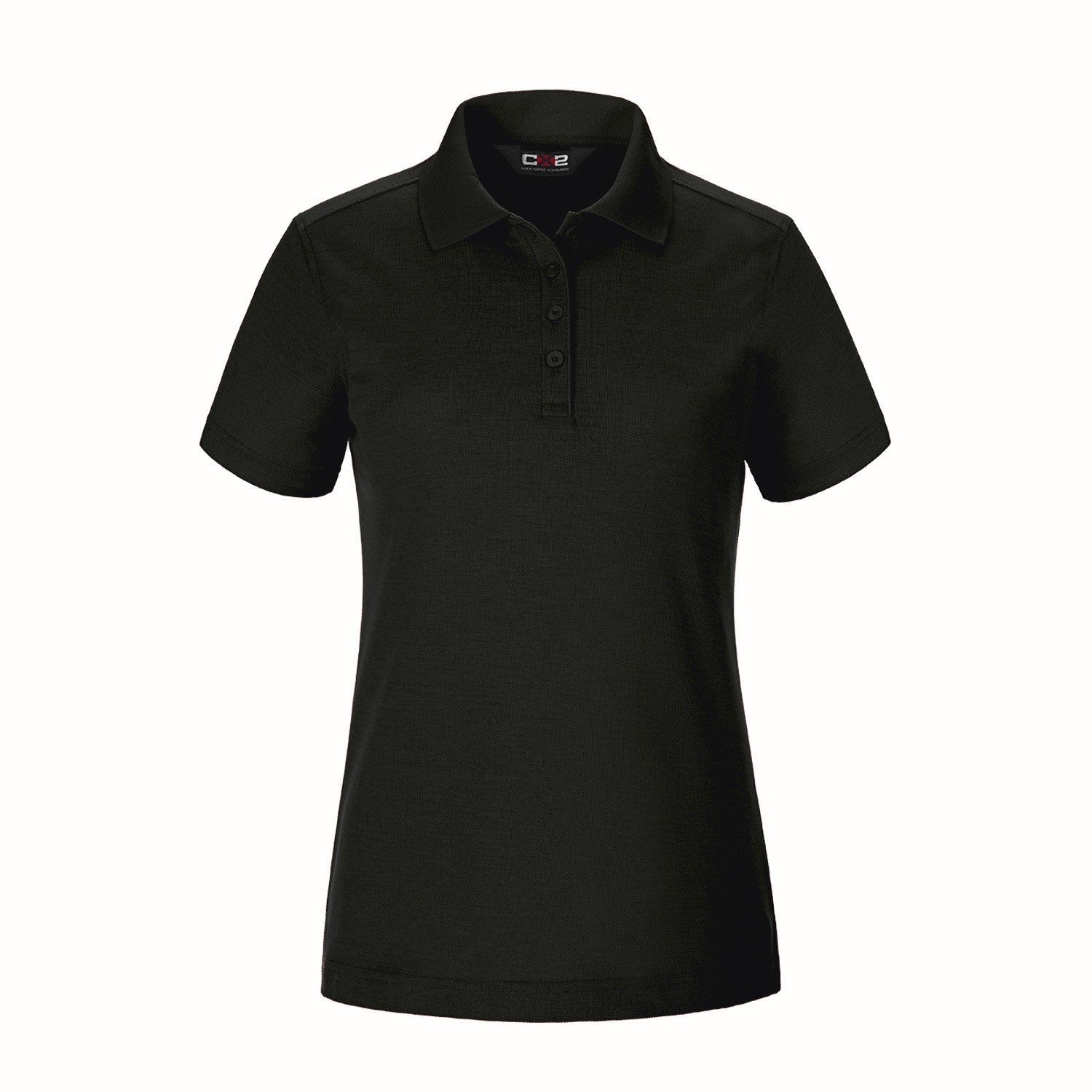 S05736 - Ace - Ladies Pique Mesh Polo Black XS 5019 5736 88181 l445 Ladies log101 team Women