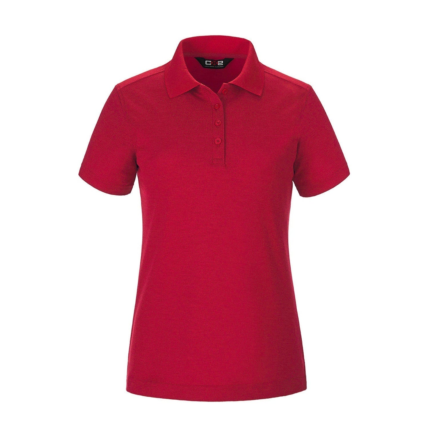 S05736 - Ace - Ladies Pique Mesh Polo Red 100% Polyester 5736 88181 l445 Ladies log101 team Women