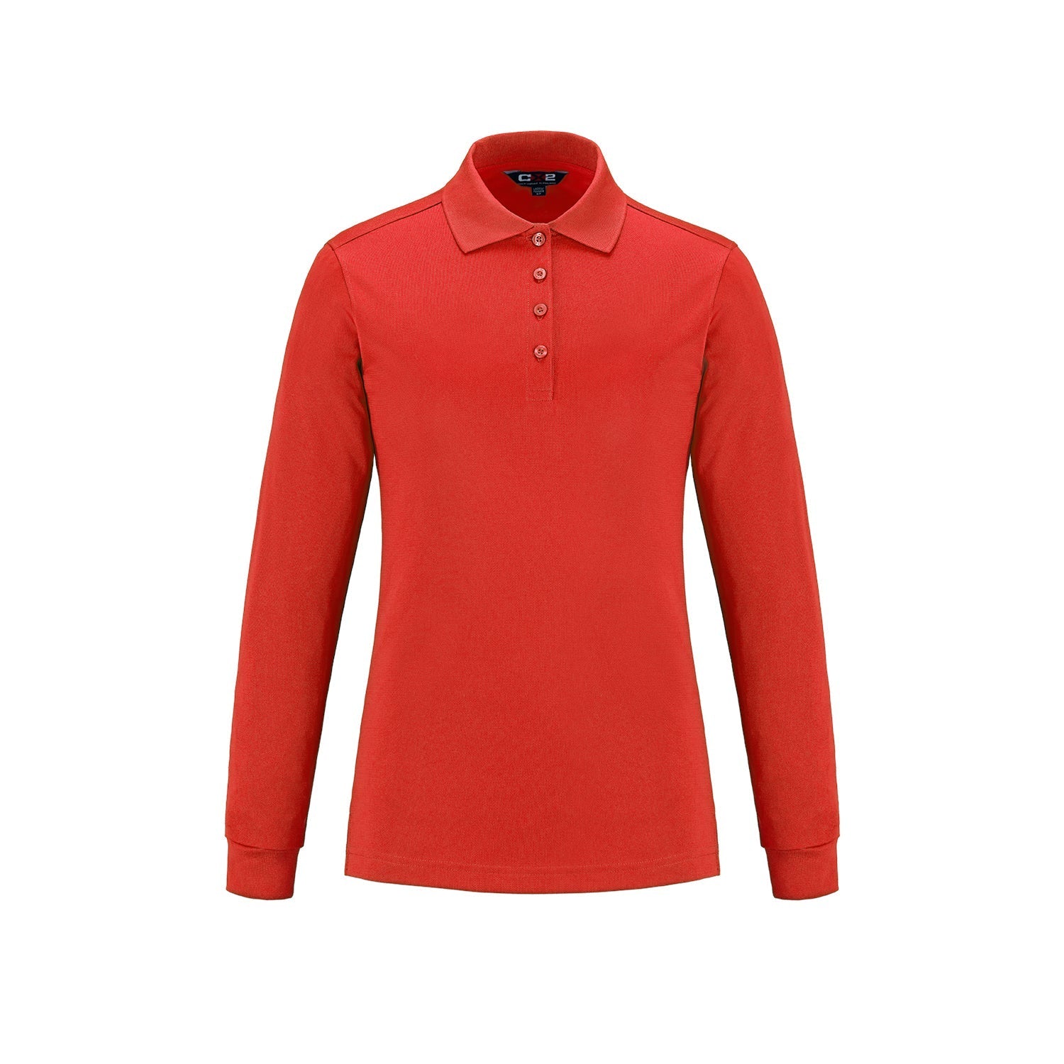 S05738 - Birdie - Ladies Long Sleeve Pique Mesh Polo Red 5738 Ladies team Women