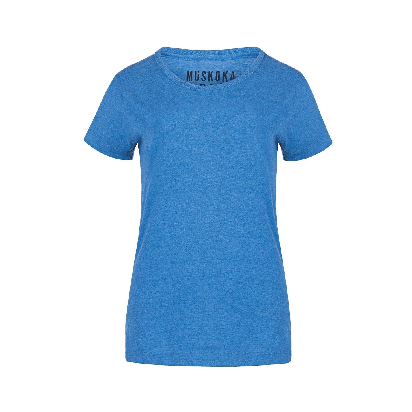 S05918 - Liberty - Ladies Poly/Cotton Crewneck T-Shirt Melange Cobalt 50% Cotton 50% Recycled Polyester 5918 __label:NEW COLORS eco-friendly Ladies liberty Muskoka Trail sustainable Women