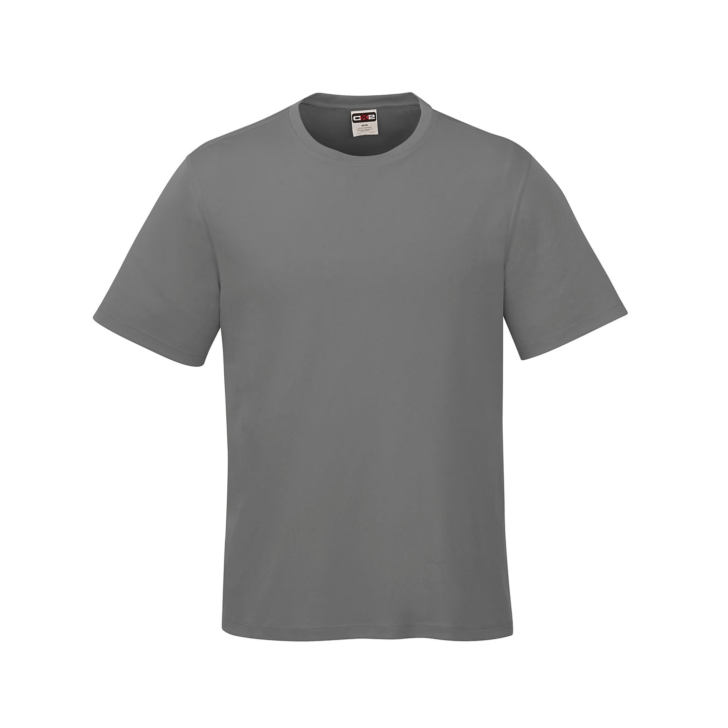 S05935 - OVERSIZES - Coast - Adult Performance Crewneck T-Shirt Grey 100% Polyester Carbon Peached 5935 __label:NEW COLORS adult CX2 dry fit dryfit mens s350 soccer team tt11