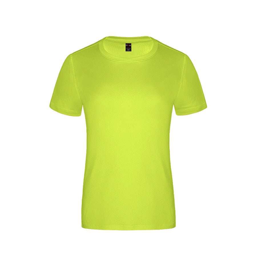 S05936 - Coast - Ladies Crew Neck Polyester Tee Intense Yellow 5936 __label:NEW COLORS CX2 dry fit dryfit l350 Ladies team tt11 Women