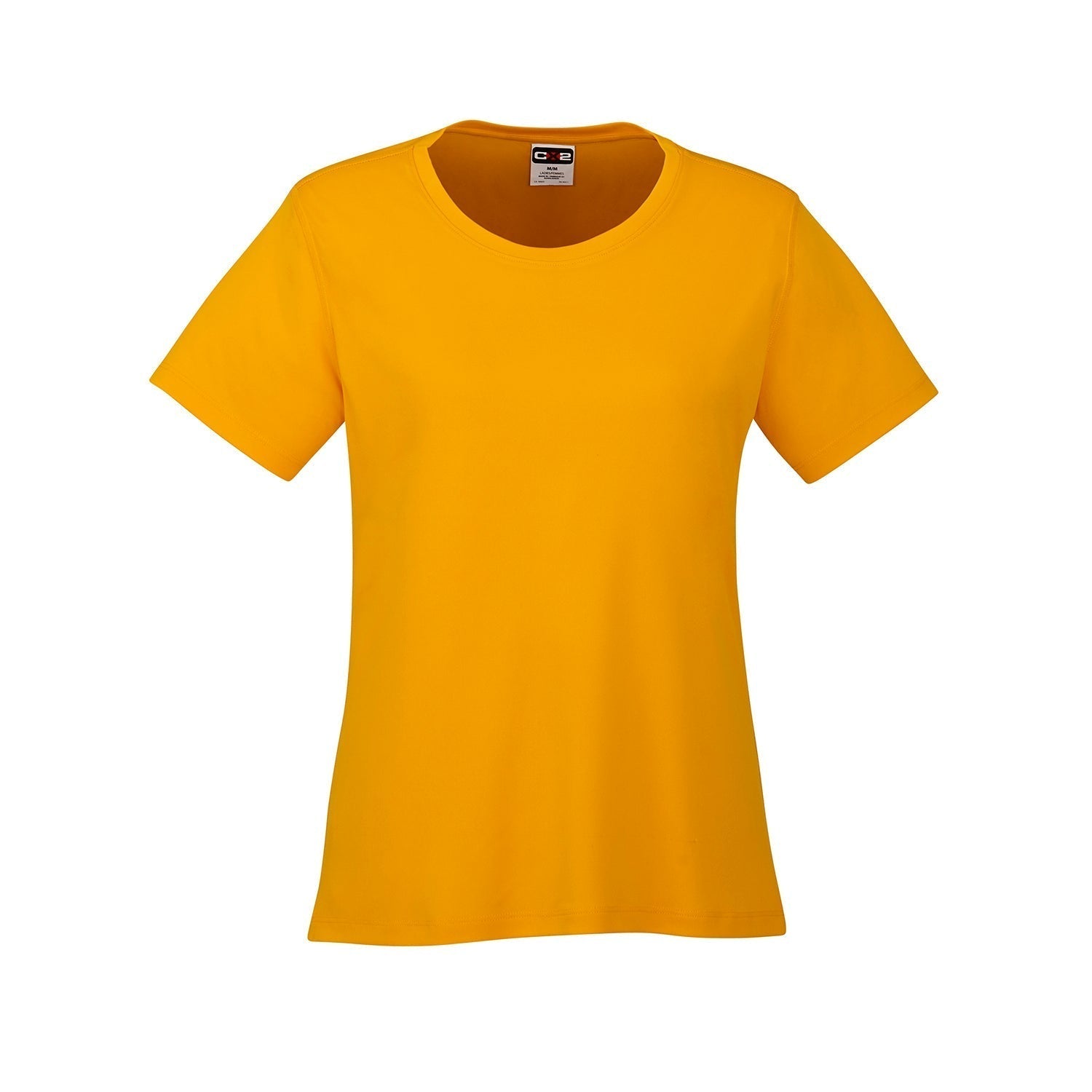 S05936 - Coast - Ladies Crew Neck Polyester Tee Gold 5936 __label:NEW COLORS CX2 dry fit dryfit l350 Ladies team tt11 Women