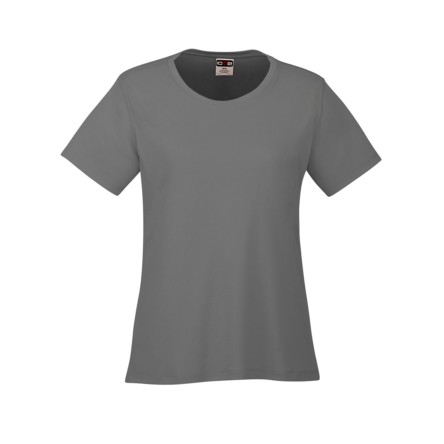 S05936 - Coast - Ladies Crew Neck Polyester Tee Grey 5936 __label:NEW COLORS CX2 dry fit dryfit l350 Ladies team tt11 Women