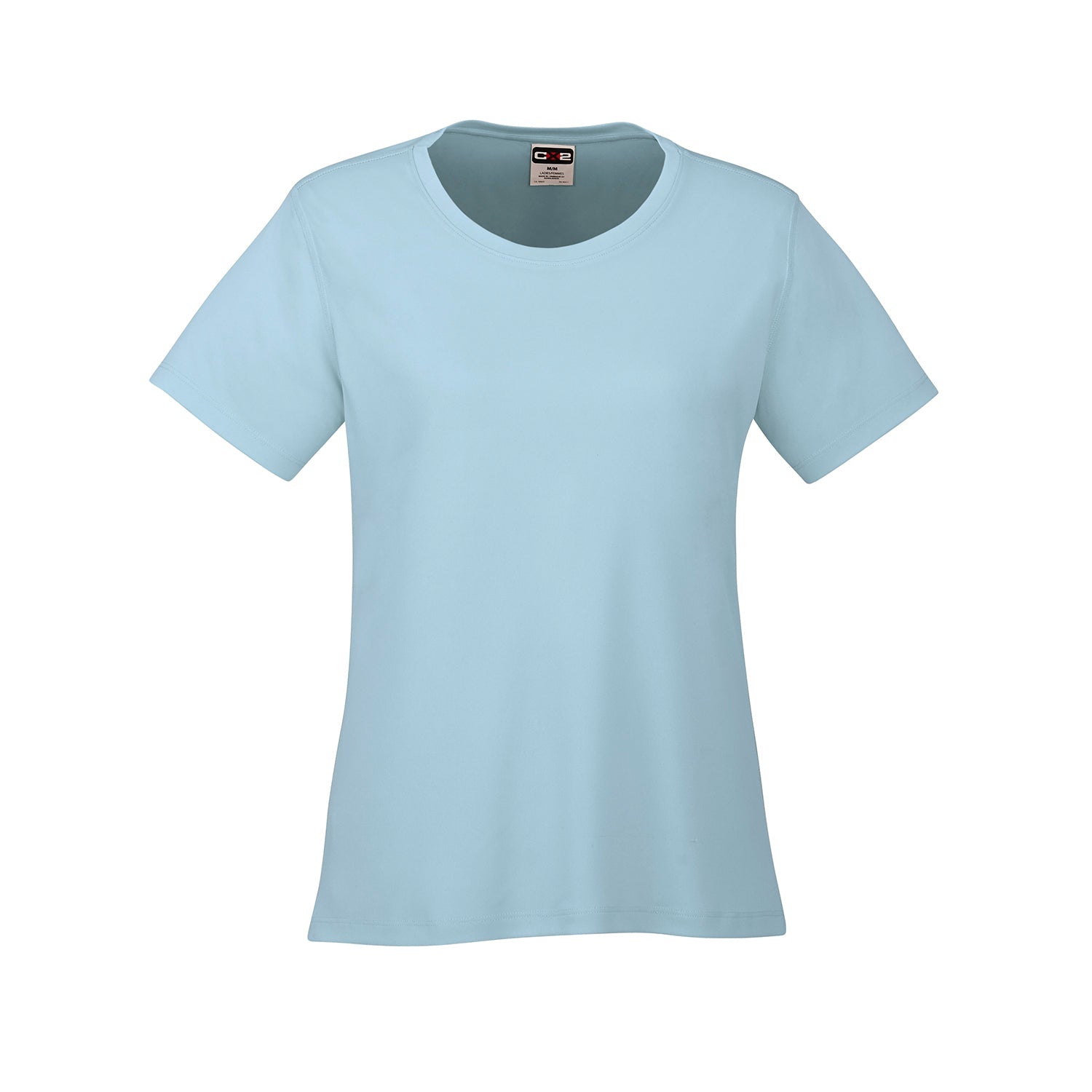 S05936 - Coast - Ladies Crew Neck Polyester Tee Light Blue 5936 __label:NEW COLORS CX2 dry fit dryfit l350 Ladies team tt11 Women