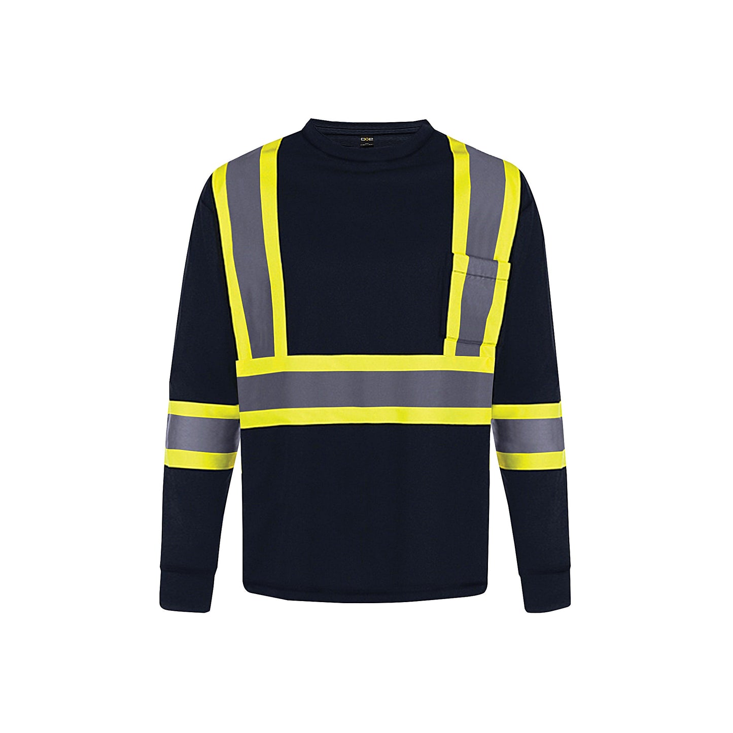 S05948 - Beacon - Long Sleeve Hi-Vis T-Shirt Navy 5948 __label: Sept'24 __label:Coming SOON hi-vis hi-vis tee Long sleeve safety s05948 safety t-shirt