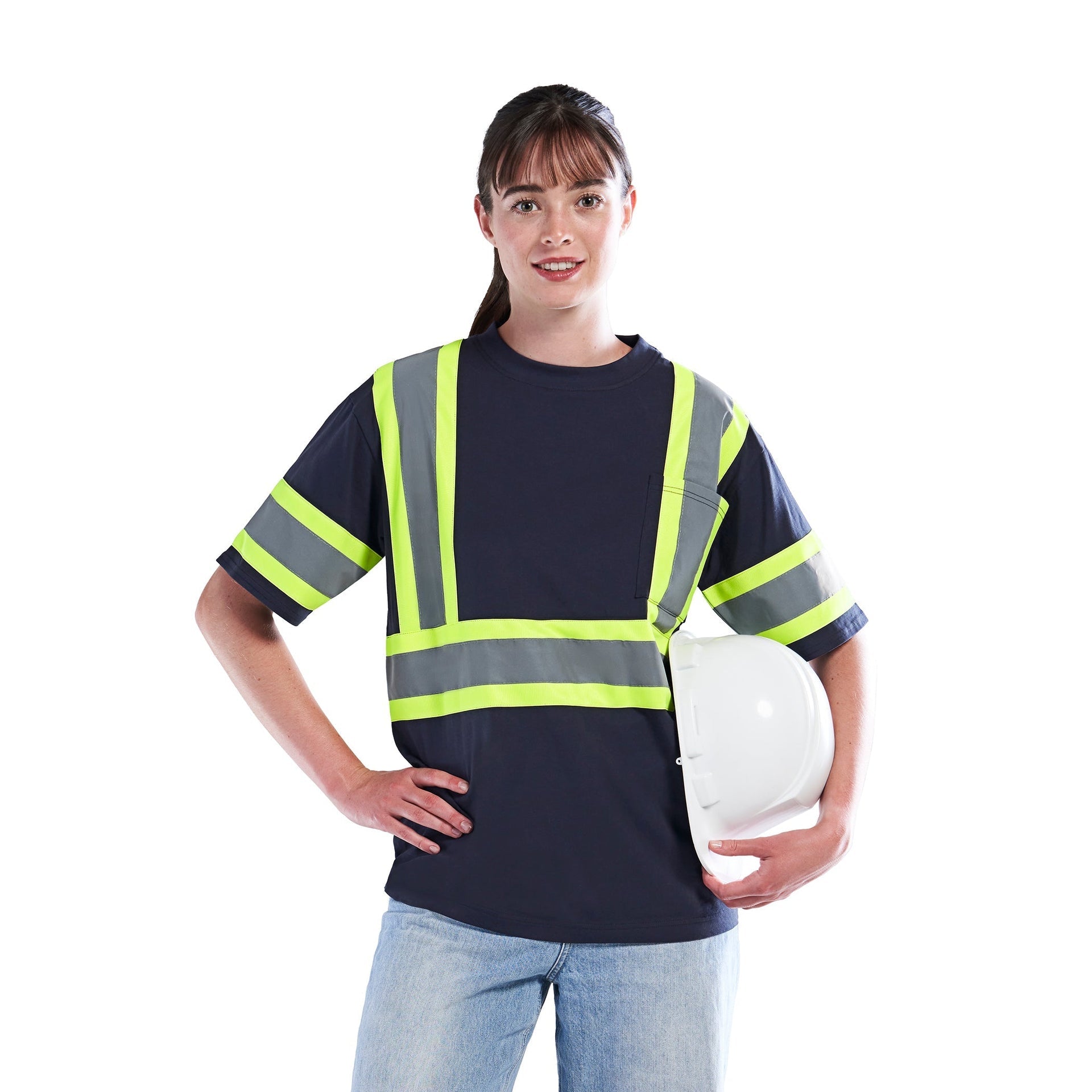 S05990 - Optimum - Cotton Hi-Vis T-Shirt 05990 5990 __label:IN-STOCK CX2 Hi-Vis hi-vis