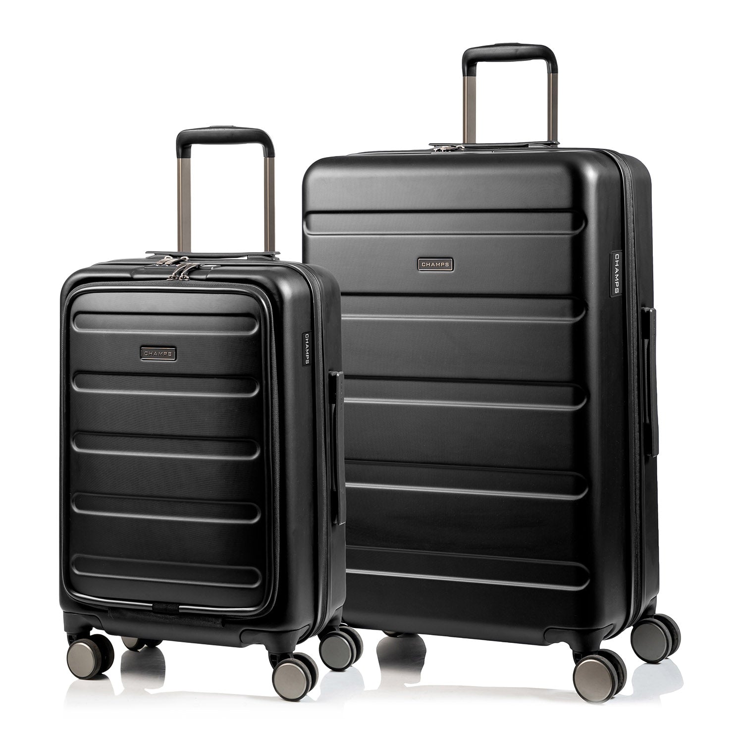 Tech / 2-Piece Luggage Set Black Champs Luggage Shopify Collective
