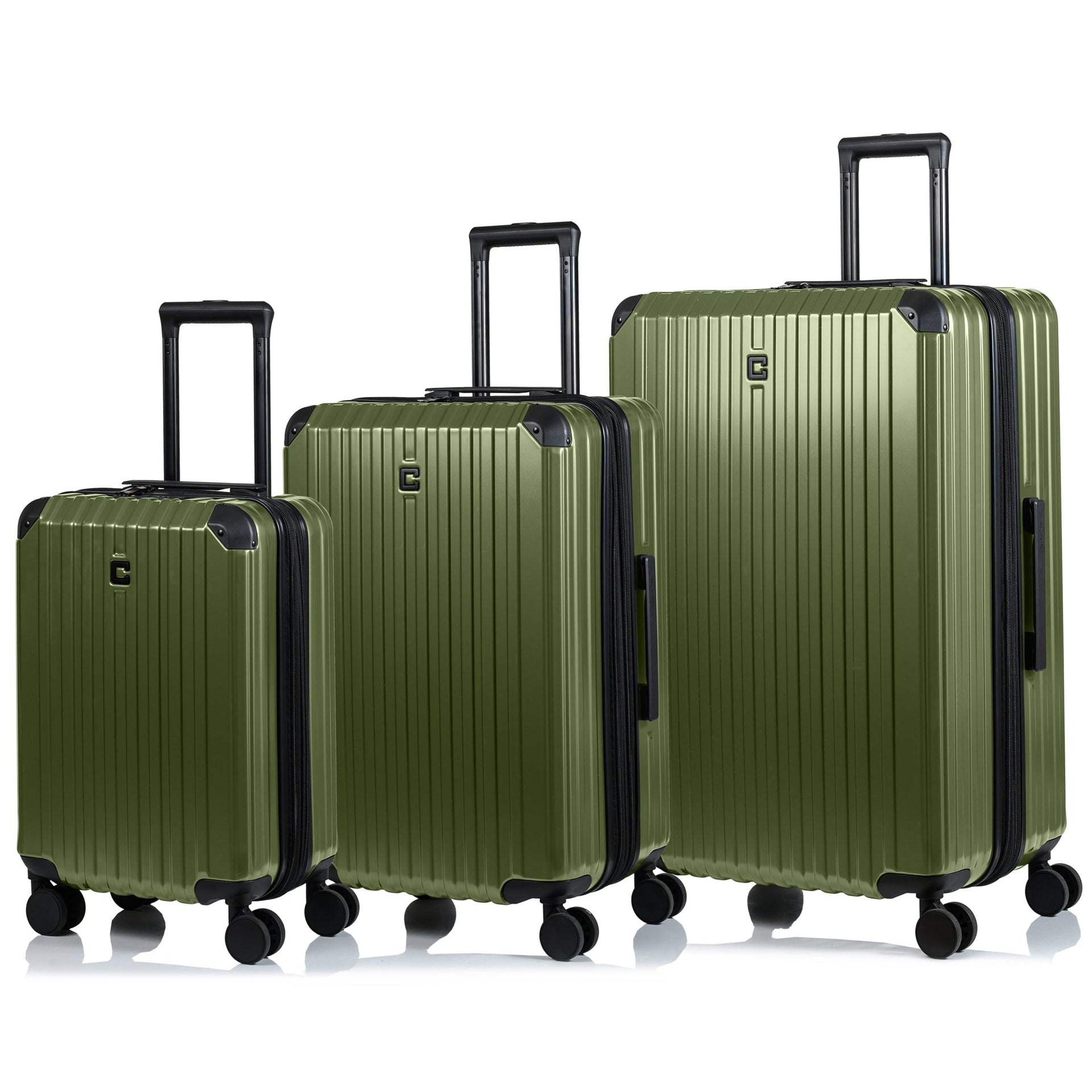 Element / 3-Piece Luggage Set Green Champs Luggage Shopify Collective