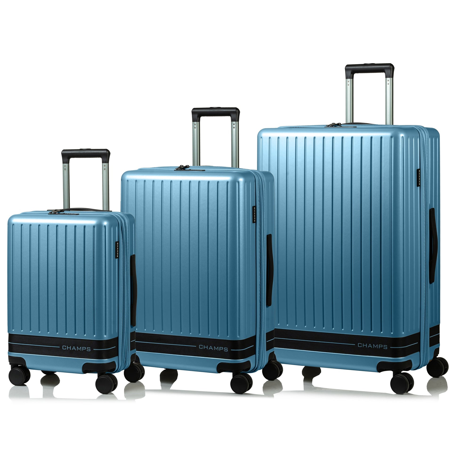 Fresh II / 3-Piece Luggage Set Blue Champs Luggage Shopify Collective