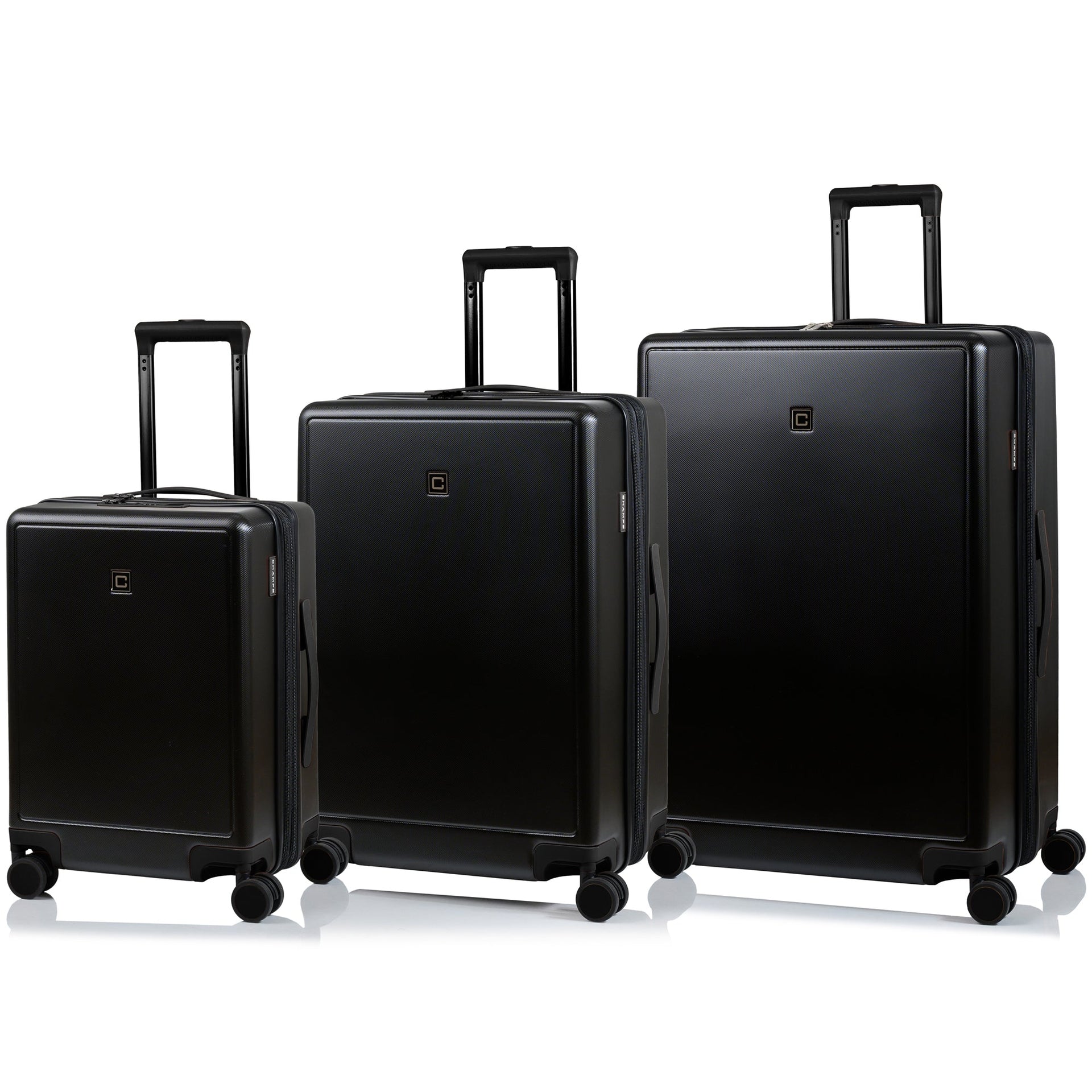 Vintage Muse / 3-Piece Luggage Set Black Black Champs Luggage Shopify Collective