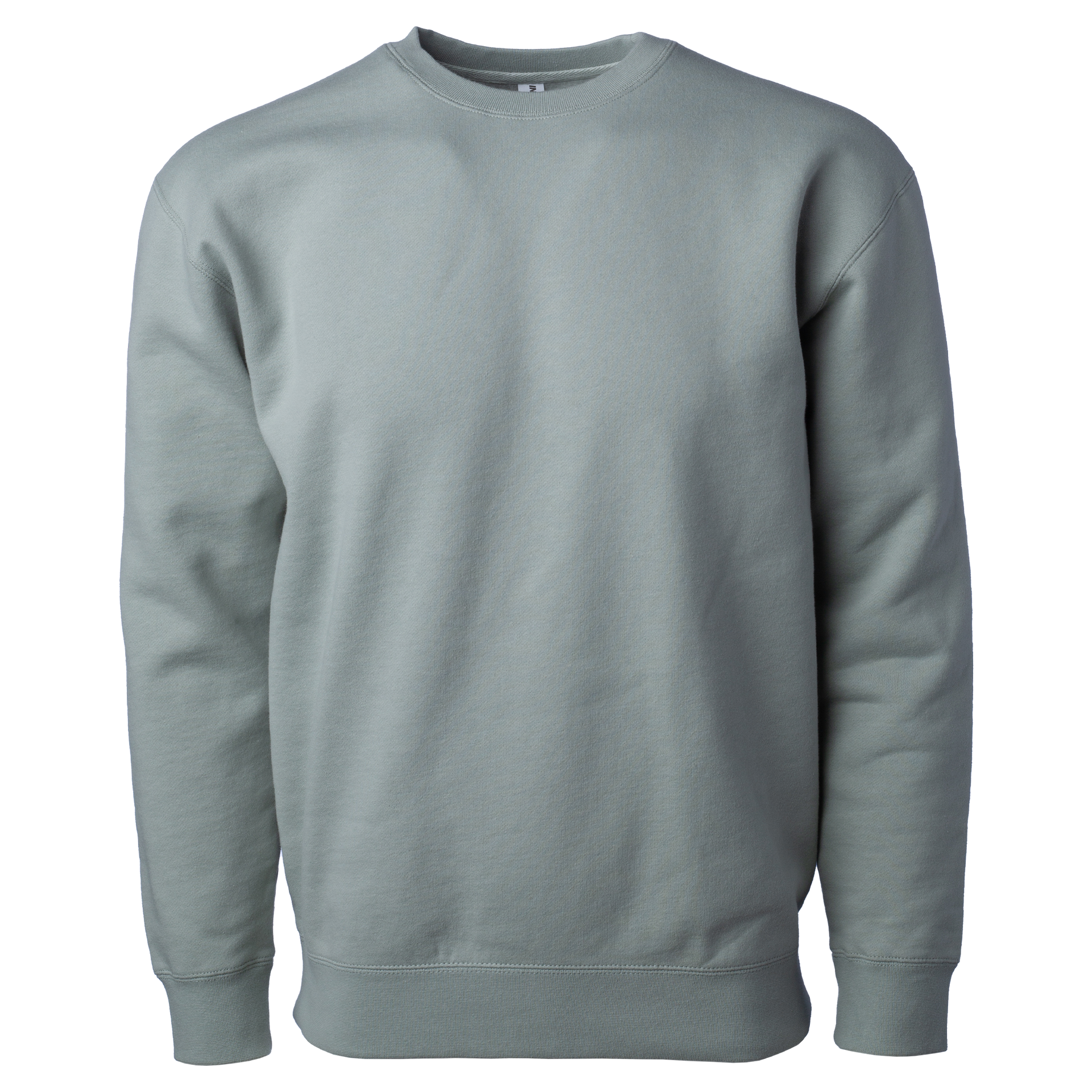 IND3000 - Men's Heavyweight Crew Neck Dusty Sage BASIC FLEECE COTTON / POLYESTER CREWS Heavyweight IND3000 INDEPENDENT MEN REGULAR tearaway