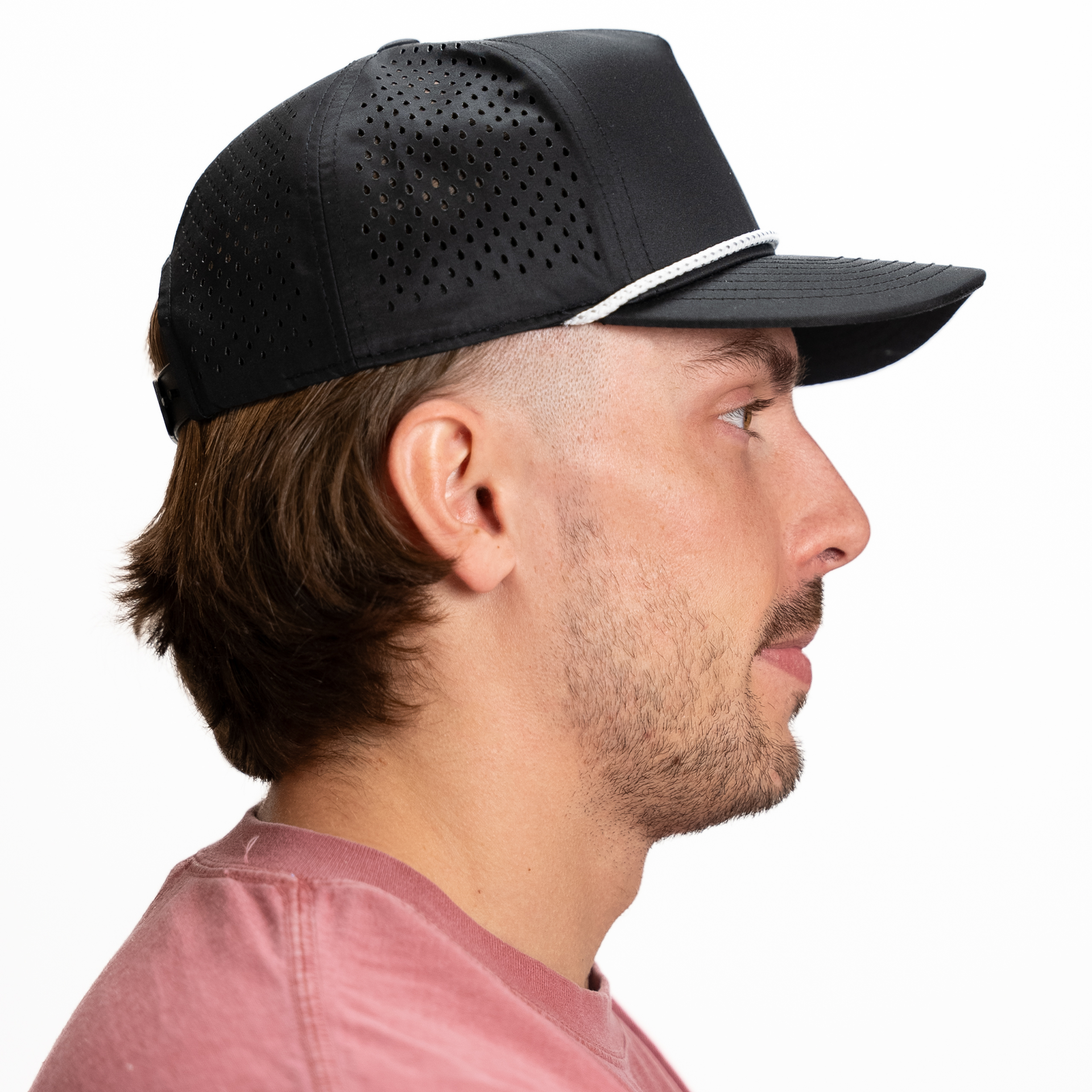 GNV-DT724P - 5 Panels Droplets W/String Curved Bill 5 PANELS CURVE hats HIGH PROFILE MESH nissi caps POLYESTER ROPE SNAPBACK STRING STRING HAT STRUCTURED UNISEX