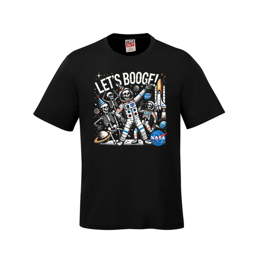 Space Skeletons "Let’s Boogie" Halloween T-Shirt