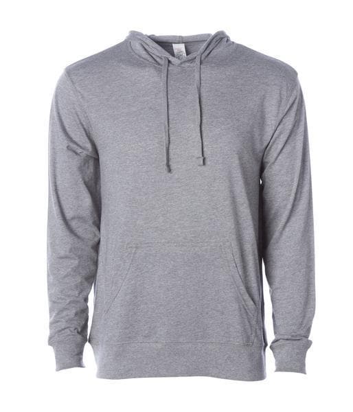SS150J - Lightweight Jersey Hooded Pullover Gunmetal Heather COTTON / POLYESTER FITTED hoodie INDEPENDENT JERSEY Lightweight MEN mens PULLOVERS SS150 sss STANDARD SUPPLY tearaway