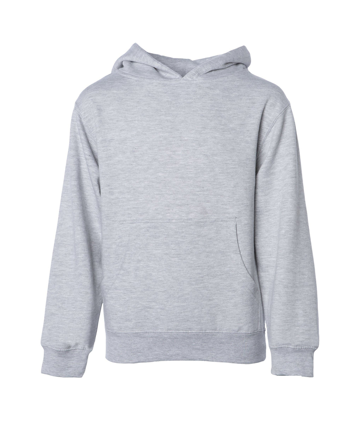 INDEPENDENT SS4001Y, Youth Midweight Pullover Hooded Sweatshirt, Grey Heather