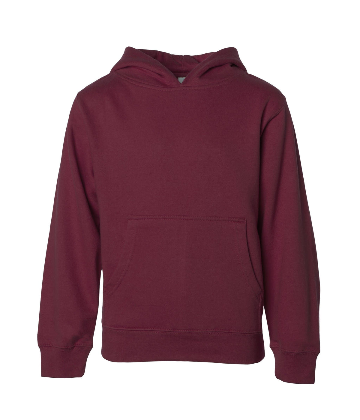 INDEPENDENT SS4001Y, Youth Midweight Pullover Hooded Sweatshirt, Maroon