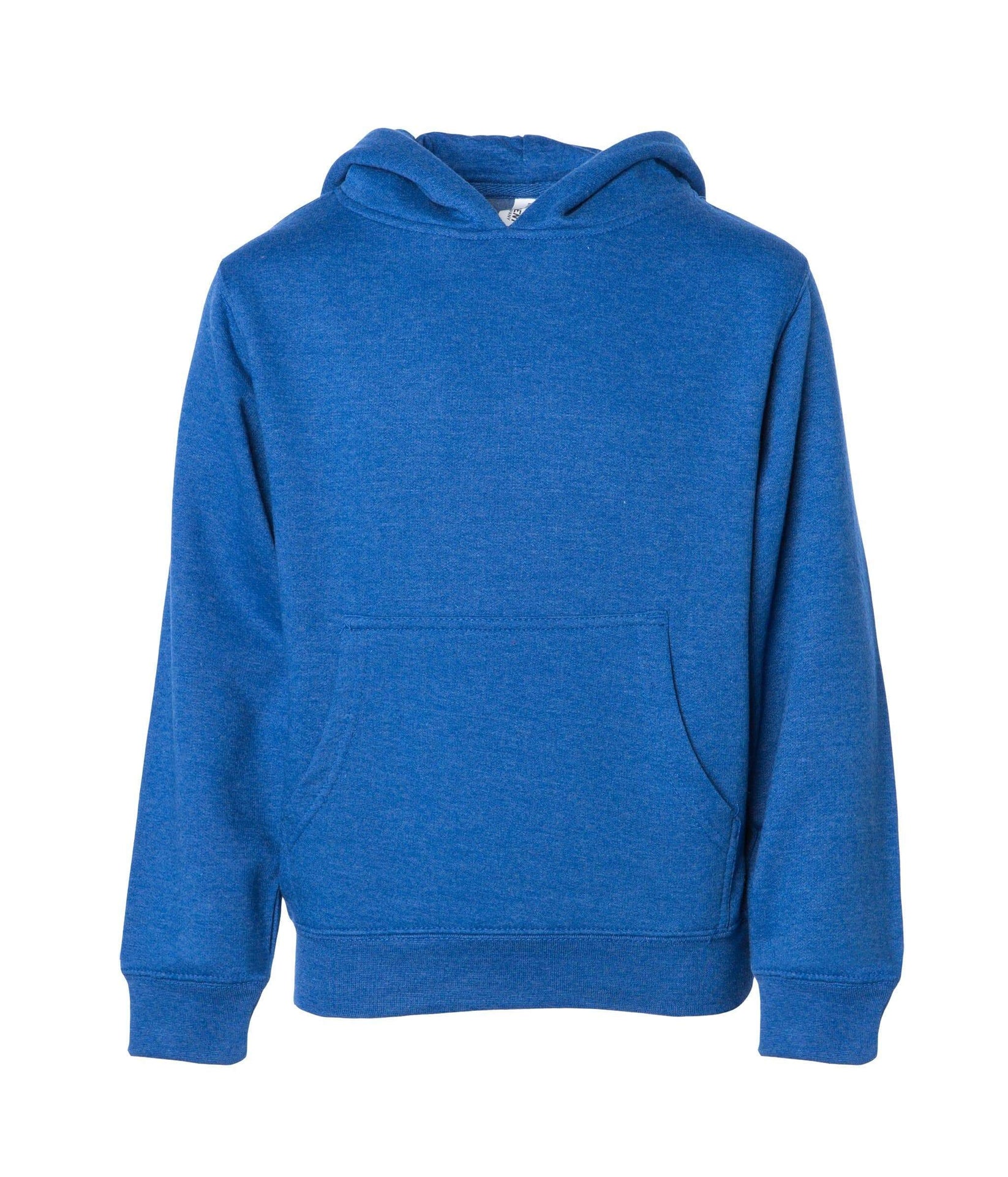 SS4001Y - Youth Midweight Pullover Hooded Sweatshirt Royal Heather COTTON / POLYESTER INDEPENDENT MIDWEIGHT PULLOVERS REGULAR ss SS4001 SS4001Y sss STANDARD SUPPLY tearaway YOUTH