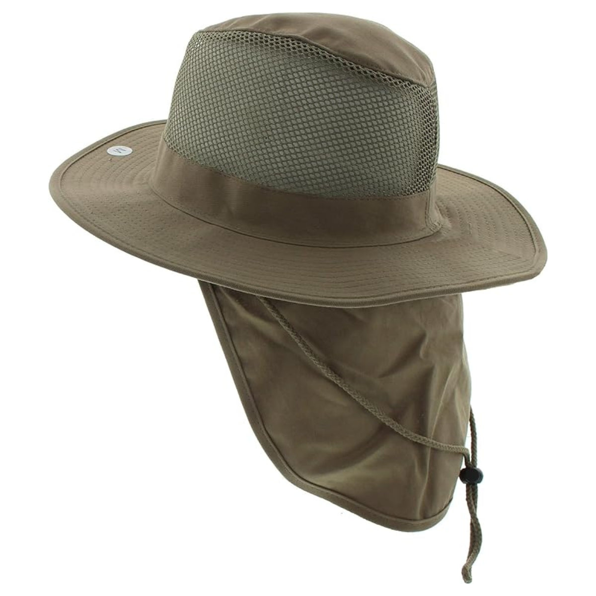 Safari Hat with Neck Cover, Mesh, Various Colours & Sizes Khaki Dozen Special Summer Hat