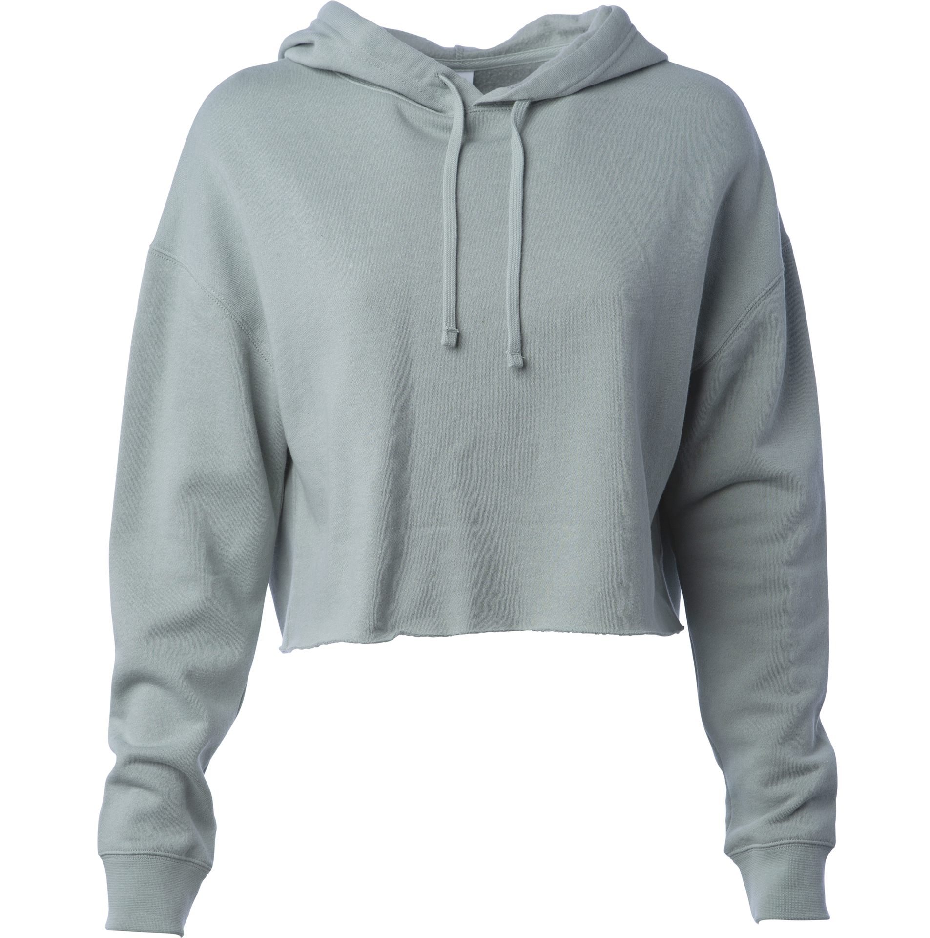 AFX64CRP - Women's Lightweight Crop Hooded Pullover Sage AFX AFX64 AFX64CRP BASIC FLEECE camo Casual Wear COTTON / POLYESTER Crop crop top fleece hoodie INDEPENDENT Lightweight PULLOVERS tearaway WOMEN