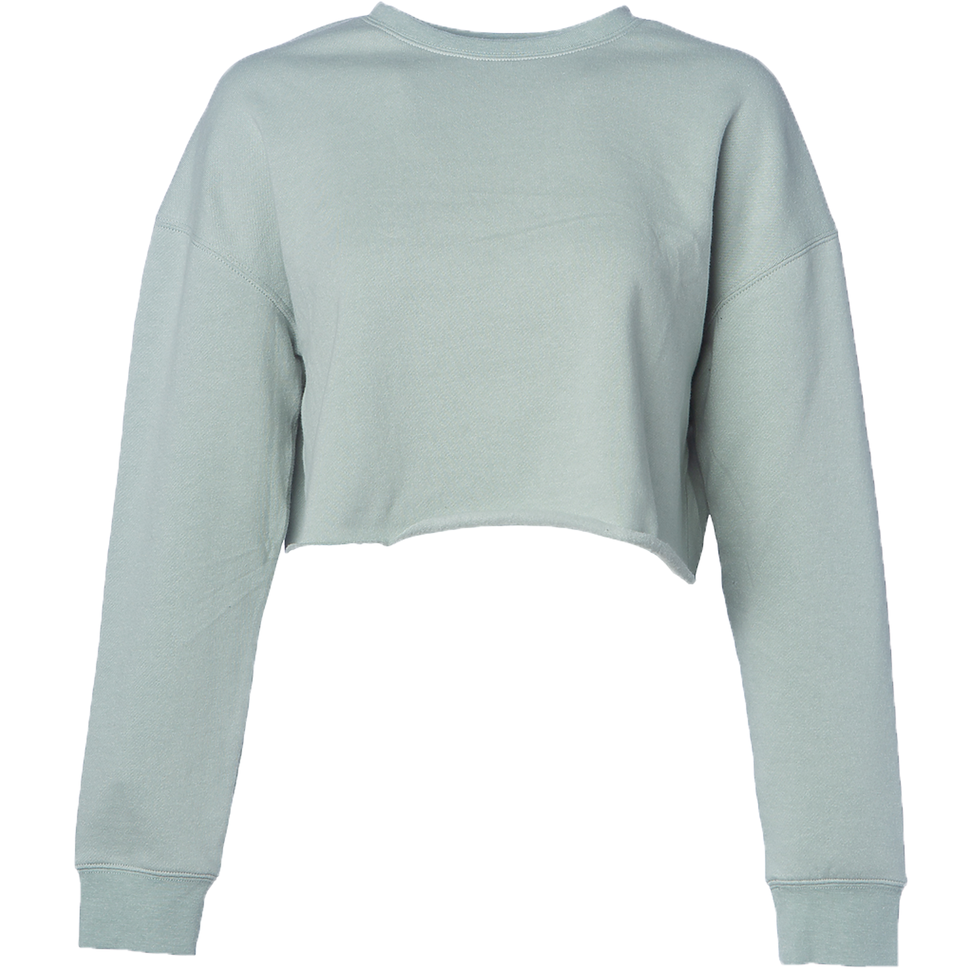 AFX24CRPC - Women's Lightweight Crop Crew Neck Sage AFX BASIC FLEECE COTTON / POLYESTER CREWS crop top INDEPENDENT Lightweight tearaway WOMEN
