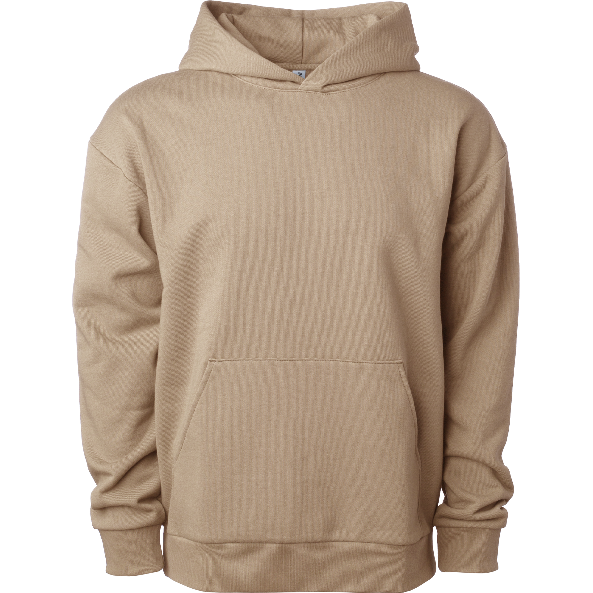 IND280SL - Avenue 280gm Midweight Pullover Hood Sandstone AVENUE BOXY COTTON / POLYESTER DROP SHOULDER essentials IND280SL INDEPENDENT MEN MIDWEIGHT NO LACE PULLOVERS shsdchildproduct tearaway
