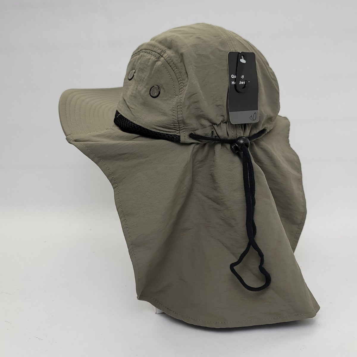 Outdoor Beach Hat with Neck Cover, F006, Multi-Coloured, Adjustable, Water Resistant Olive Outdoor Cap Summer Hat