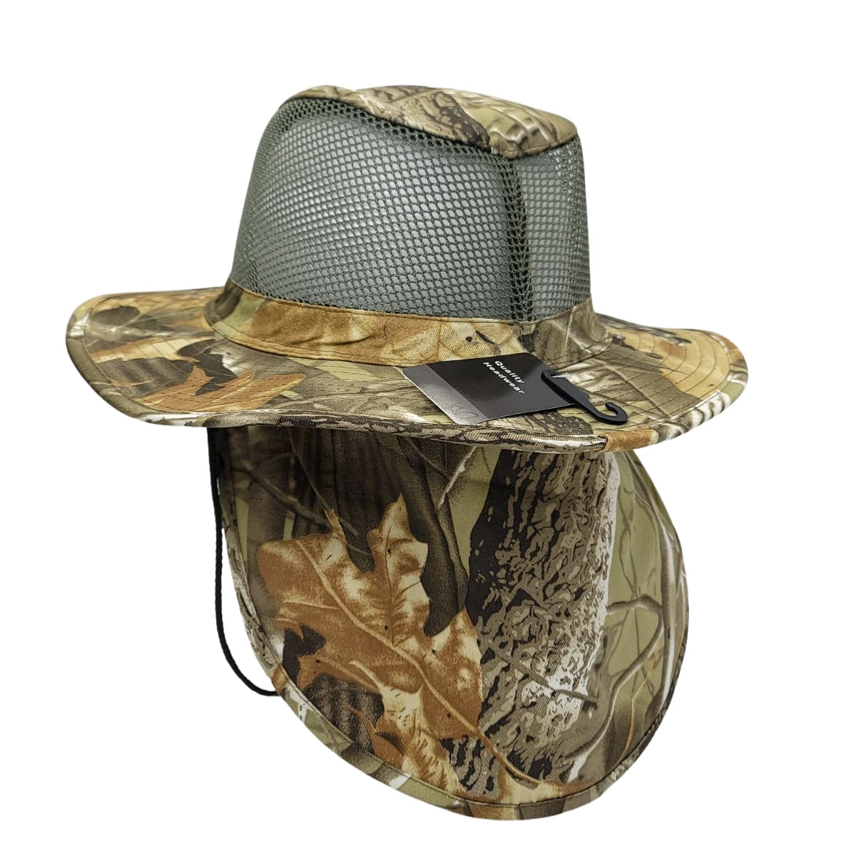 Safari Hat with Neck Cover, Mesh, Various Colours & Sizes Hunting Brown Dozen Special Summer Hat