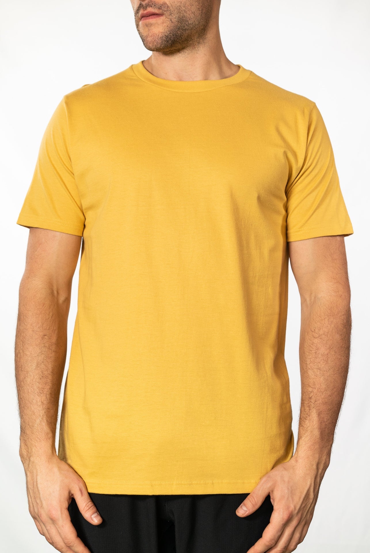 47151 - Men's Premium Tee Mustard 47151 COTTON FITTED Lightweight MEN mens OPTIMA Premium REGULAR shsdparentproduct tearaway