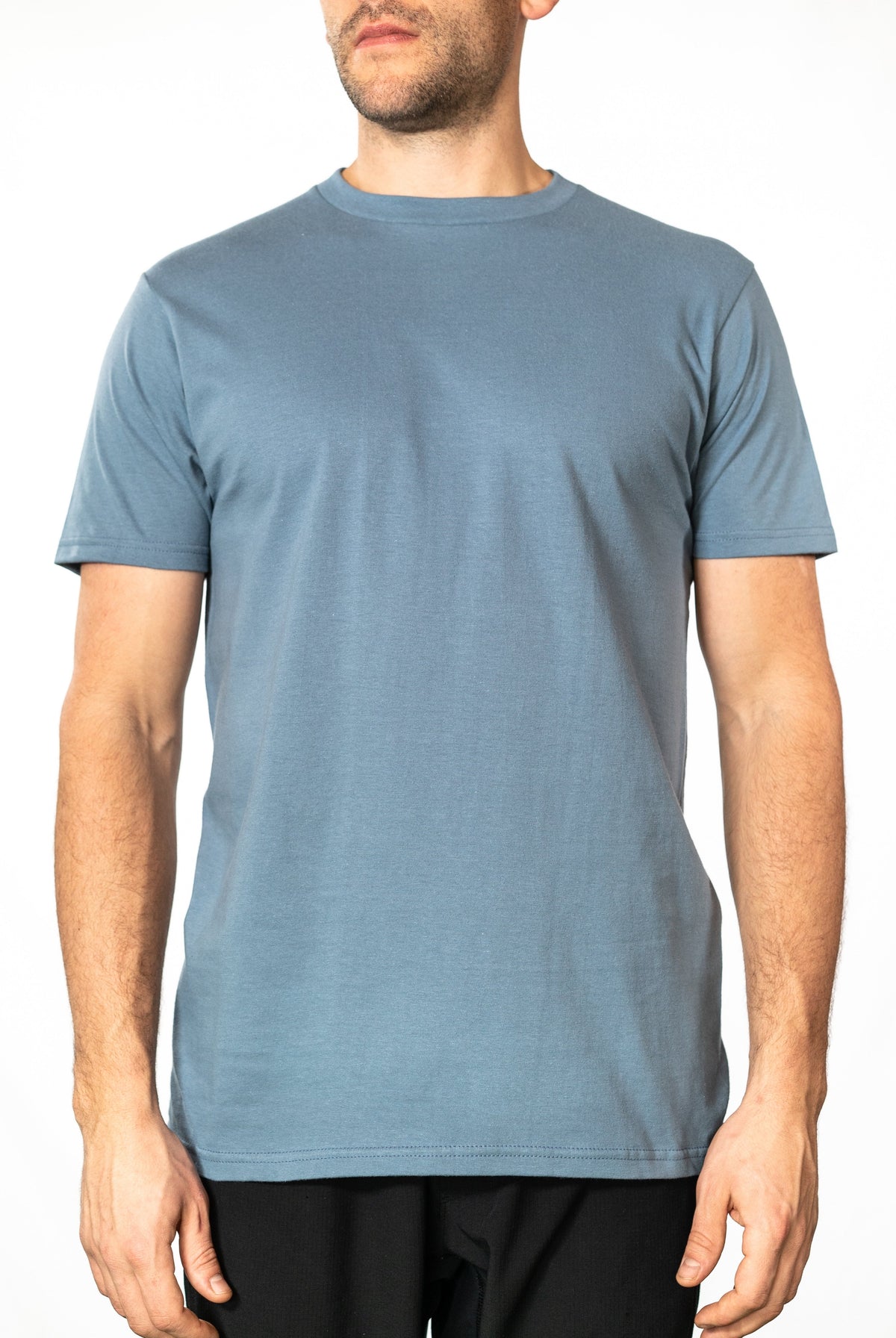 OPTIMA 47151, - Mens Premium Tee, Steel Blue