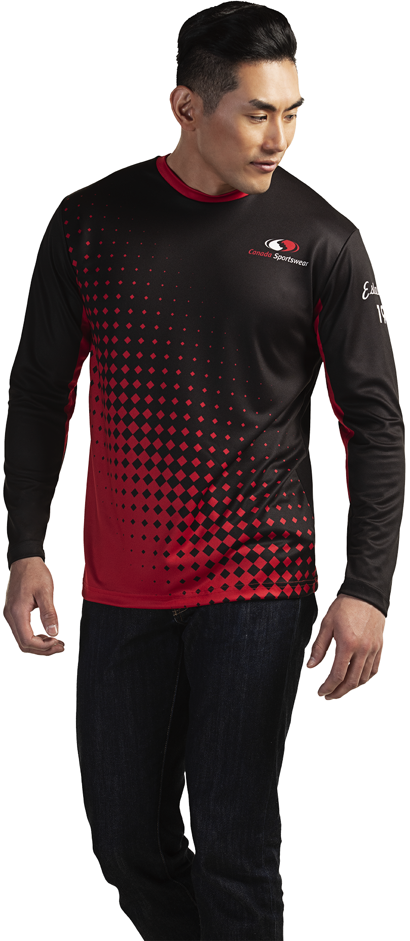 TS201 Custom Sublimated Long Sleeve T-Shirt