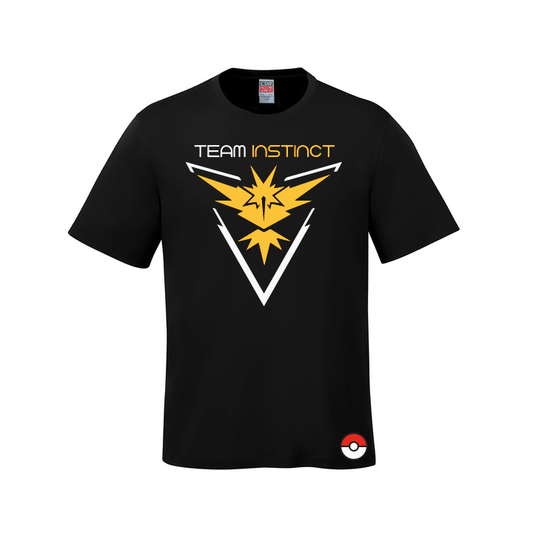 Team Instinct T-Shirt - Pokéstop Go Inspired Apparel Black T-shirt Collector's T-shirt Comfortable gaming shirt Cotton T-shirt Embroidered T-shirt fan merch Fan Merchandise merch poke team Pokestop pokestop merch Premium T-shirt team Team Instinct apparel Team Instinct gear Team Instinct logo Team Instinct shirt Team Yellow Trainer gear Unisex T-shirt Valor T-shirt Yellow Yellow Team