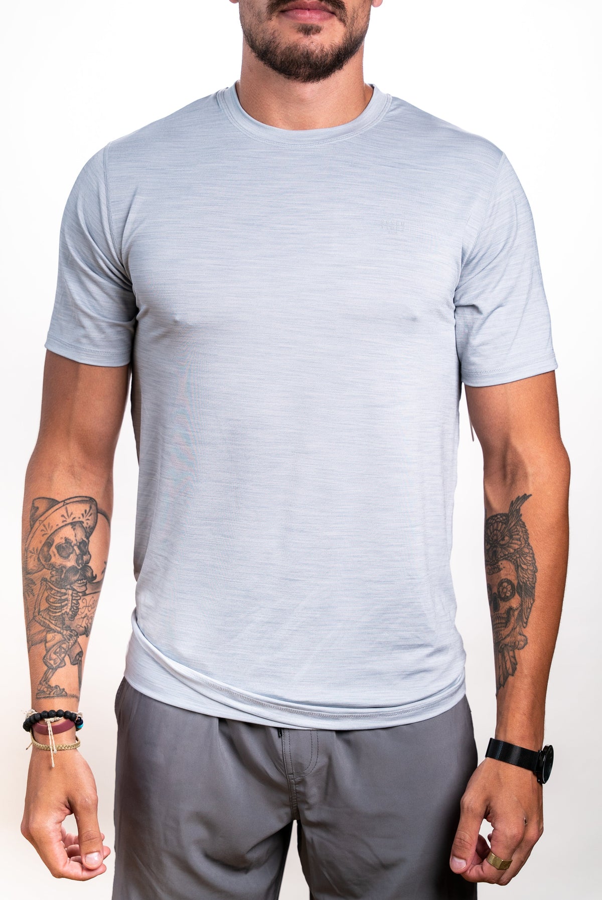 SEVEN TIDES STSSTT09, - Tech Slub Ss Tee, Heather Grey