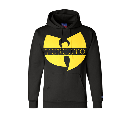 Toronto Tribute Champion Hoodie with Wu-Tang Inspired Authentic Champion Apparel Champion Champion Streetwear Durable Urban Wear fleece High-Quality Pullover I love Bjs Iconic Sportswear Metallic Emblem Hoodie Music Inspired Apparel Music-Inspired Fashion Oversized Print Scarborough Socially Conscious Clothing Toronto Apparel Hoodie Toronto Gold Design Toronto merchandise Toronto Music Scene Apparel Trendy City Gear Wu-Tang Clan Emblem Wu-Tang Inspired Hoodie