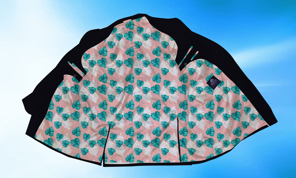 The Signature Liner | Custom Wedding Photo Suit Liner custom suit fabric sublimation suit