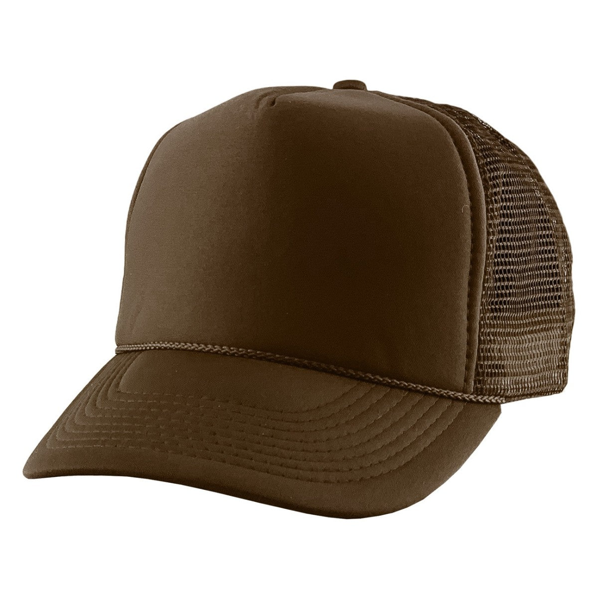 Trucker Cap - NS, Solid Colours Brown OSFA Trucker Cap