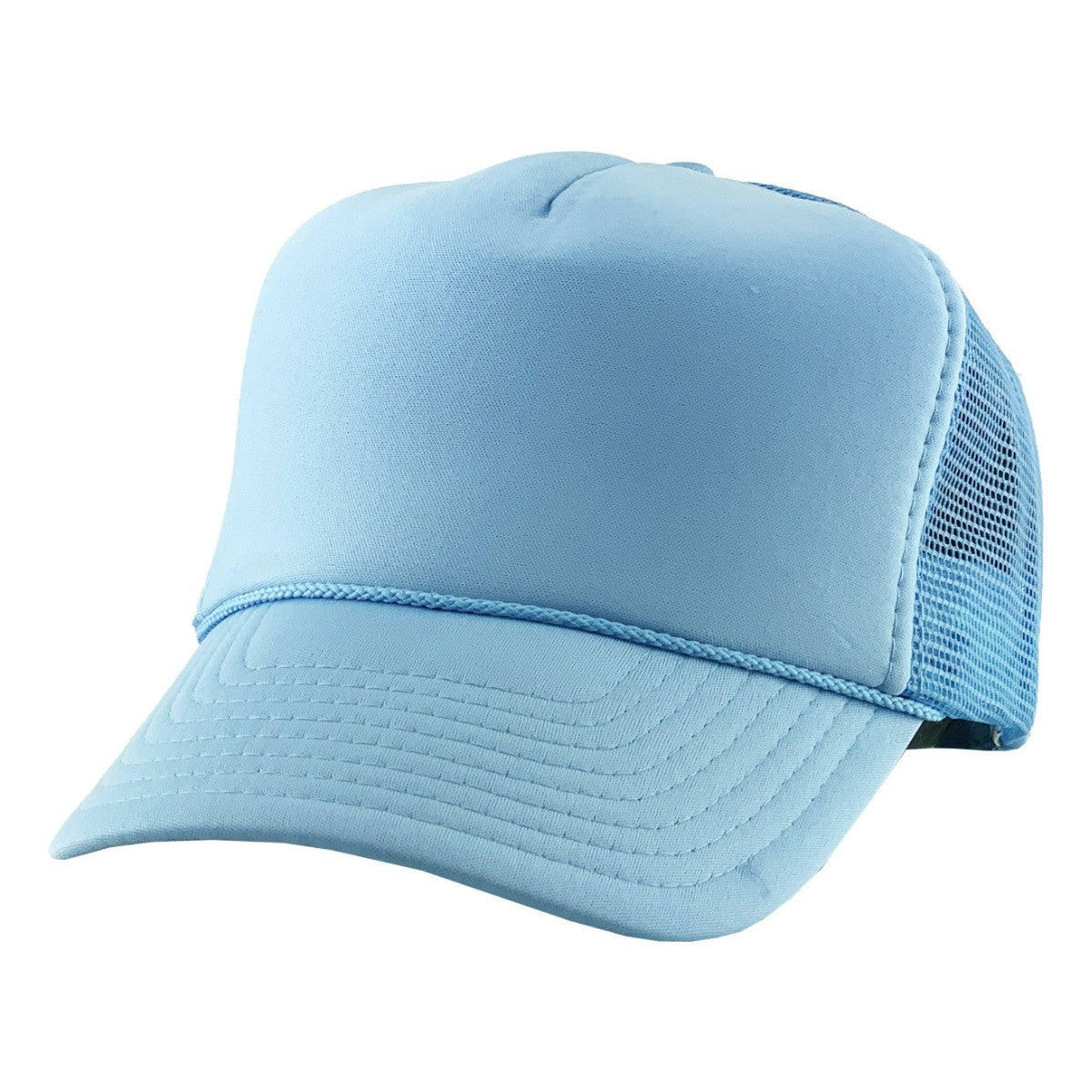 Trucker Cap - NS, Solid Colours Columbia Blue OSFA Trucker Cap