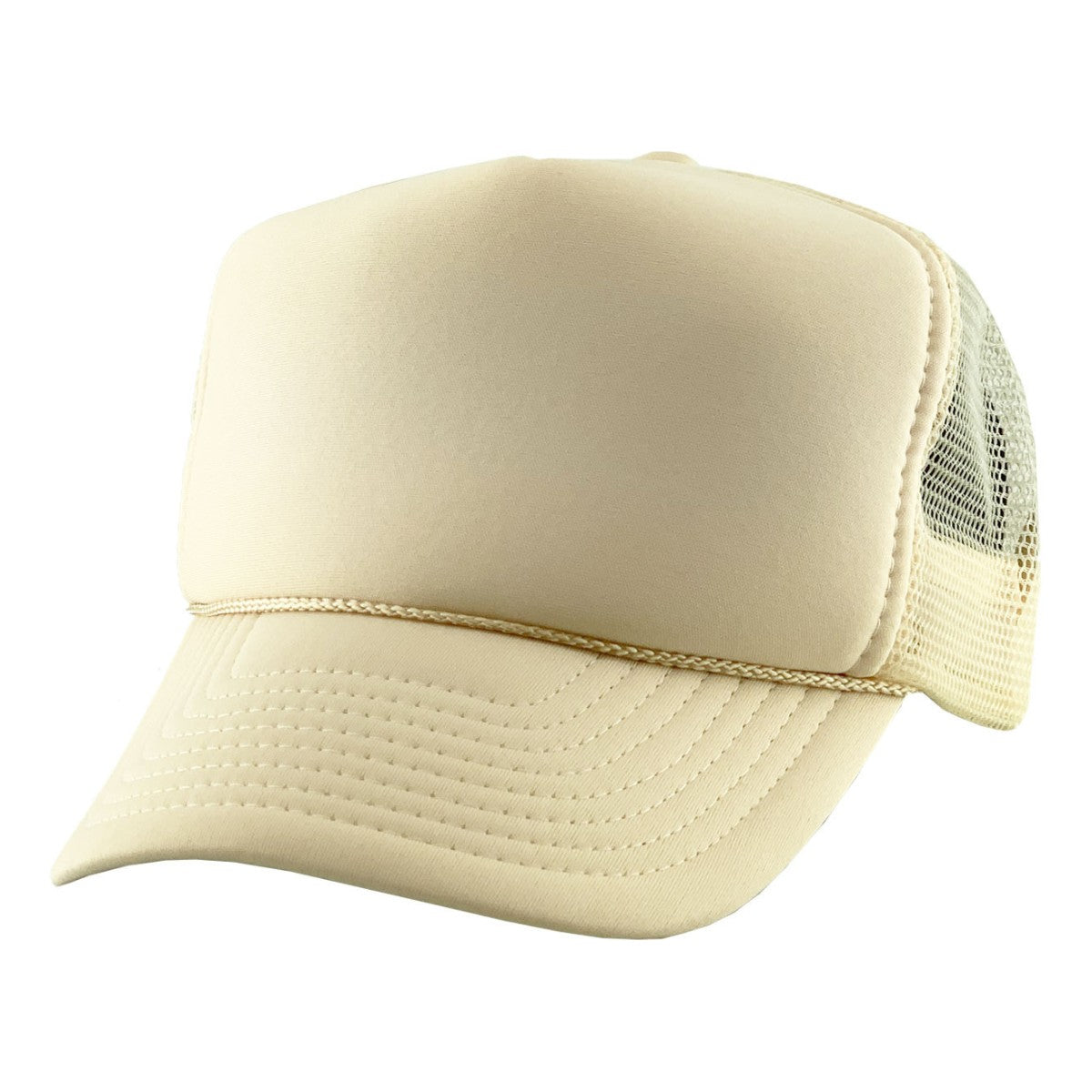 Trucker Cap - NS, Solid Colours Beige OSFA Trucker Cap