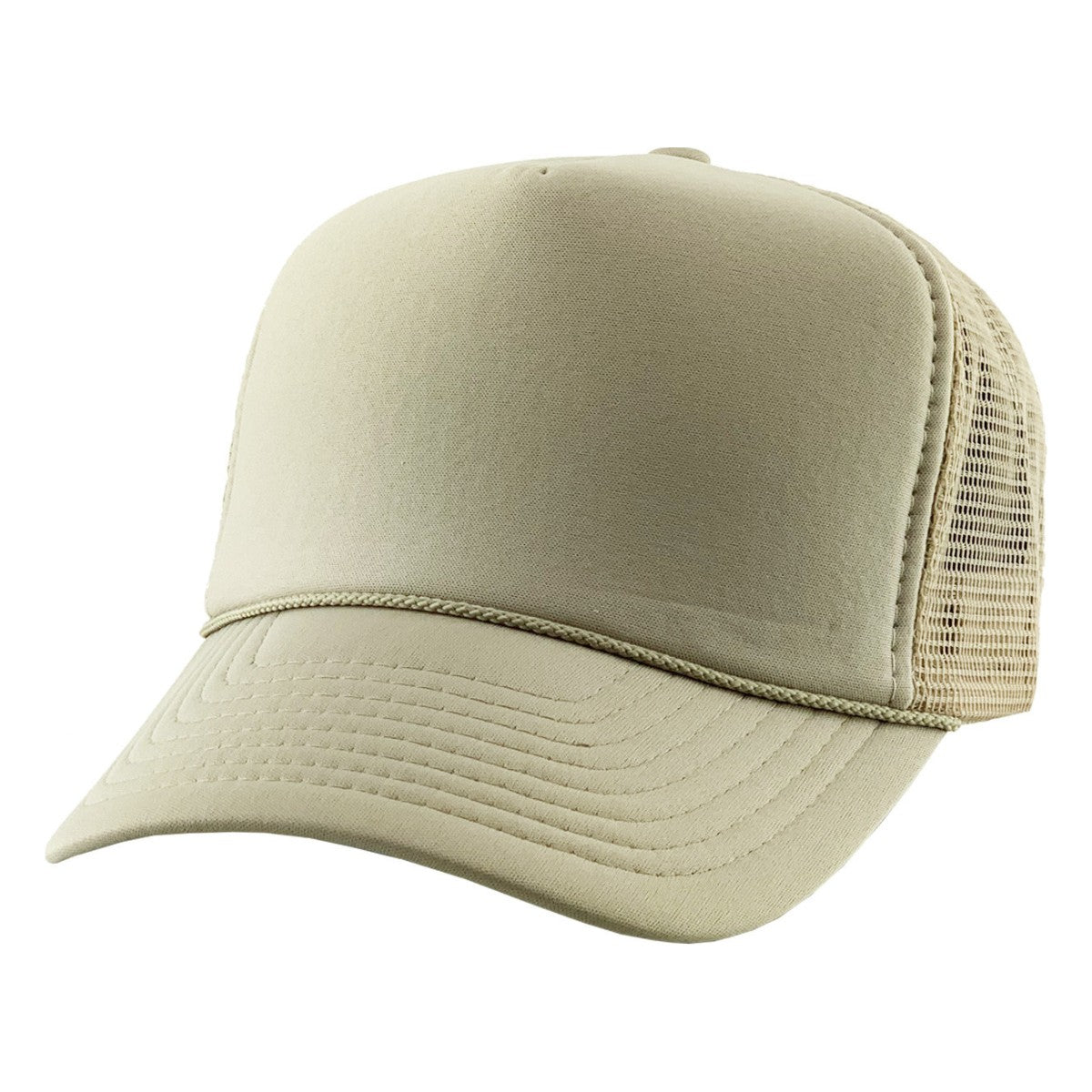 Trucker Cap - NS, Solid Colours Khaki OSFA Trucker Cap