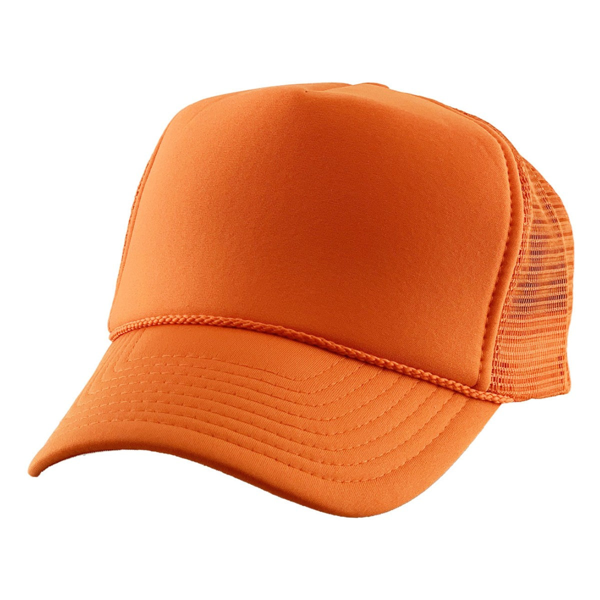 Trucker Cap - NS, Solid Colours Orange OSFA Trucker Cap
