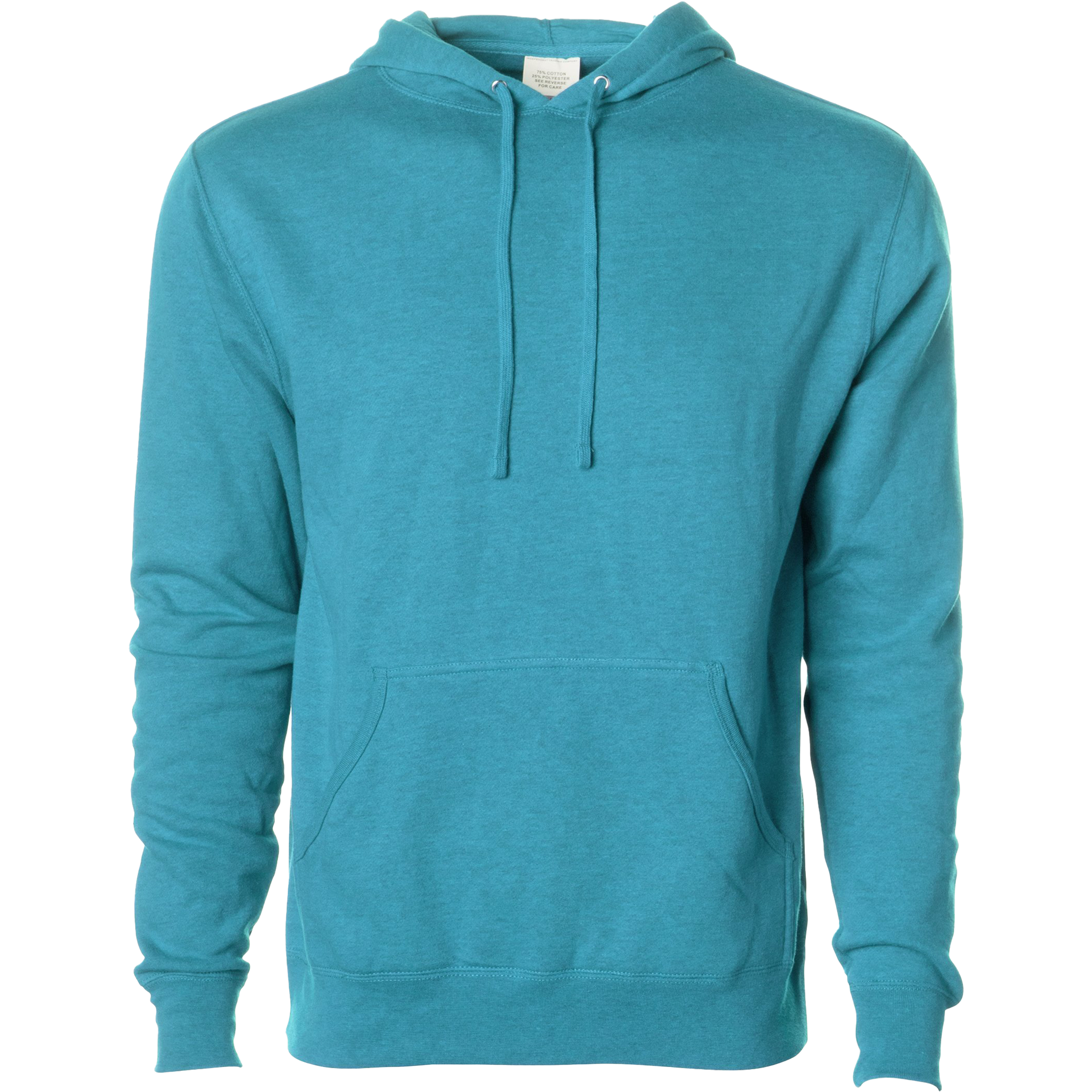 AFX4000 - Lightweight Hooded Pullover Sweatshirt Turquoise Heather AFX AFX4000 BASIC FLEECE CLOSEOUT COTTON / POLYESTER fleece hoodie HOODIES INDEPENDENT Lightweight MEN MEN'S pullover PULLOVERS REGULAR sweatshirt tearaway