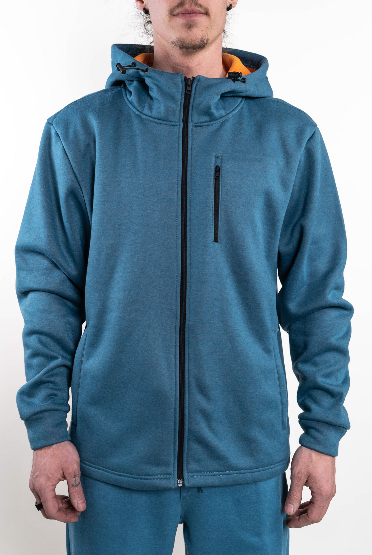 SEVEN TIDES STFZH01, - Basecamp Jacket, Blue Heather Jacket
