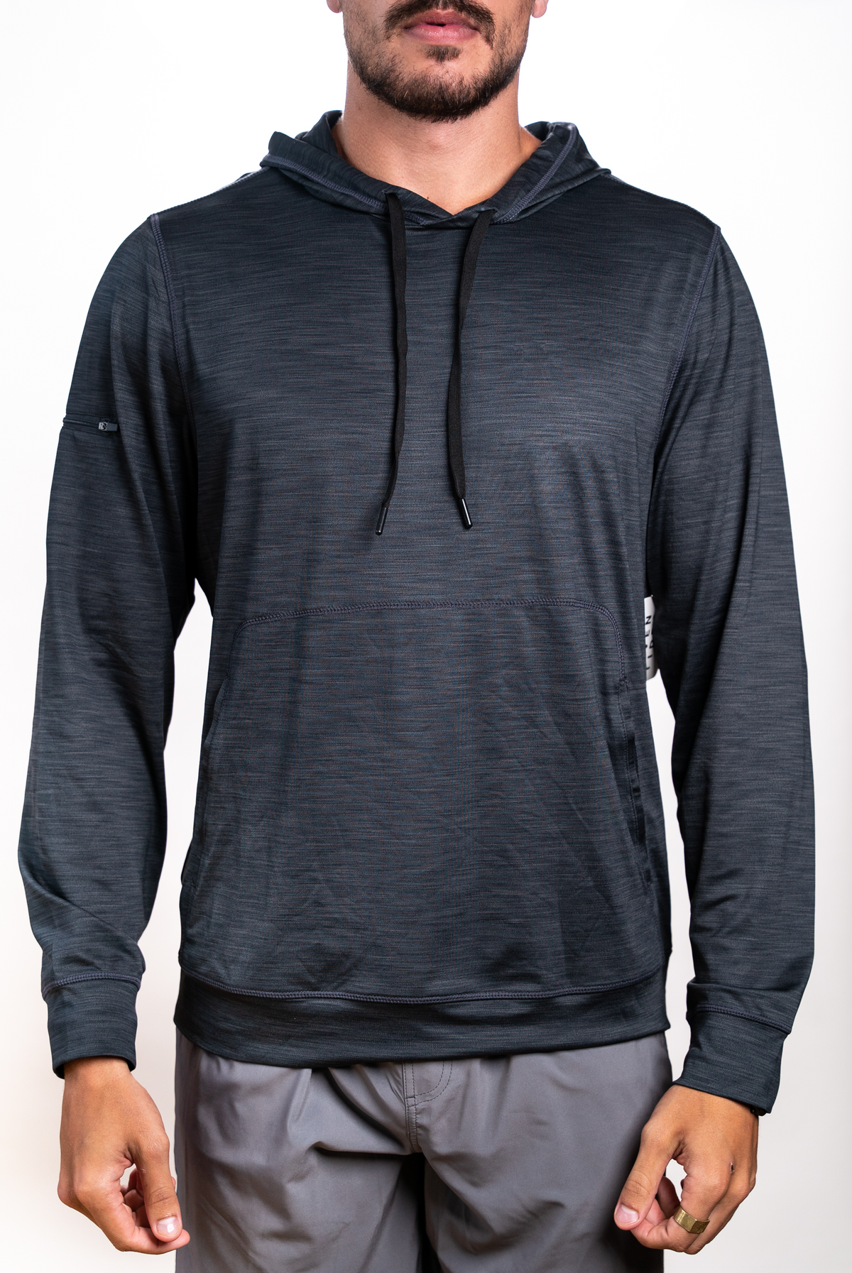 SEVEN TIDES STLSTT09, - Tech Slub Ls Hood, Dark Charcoal