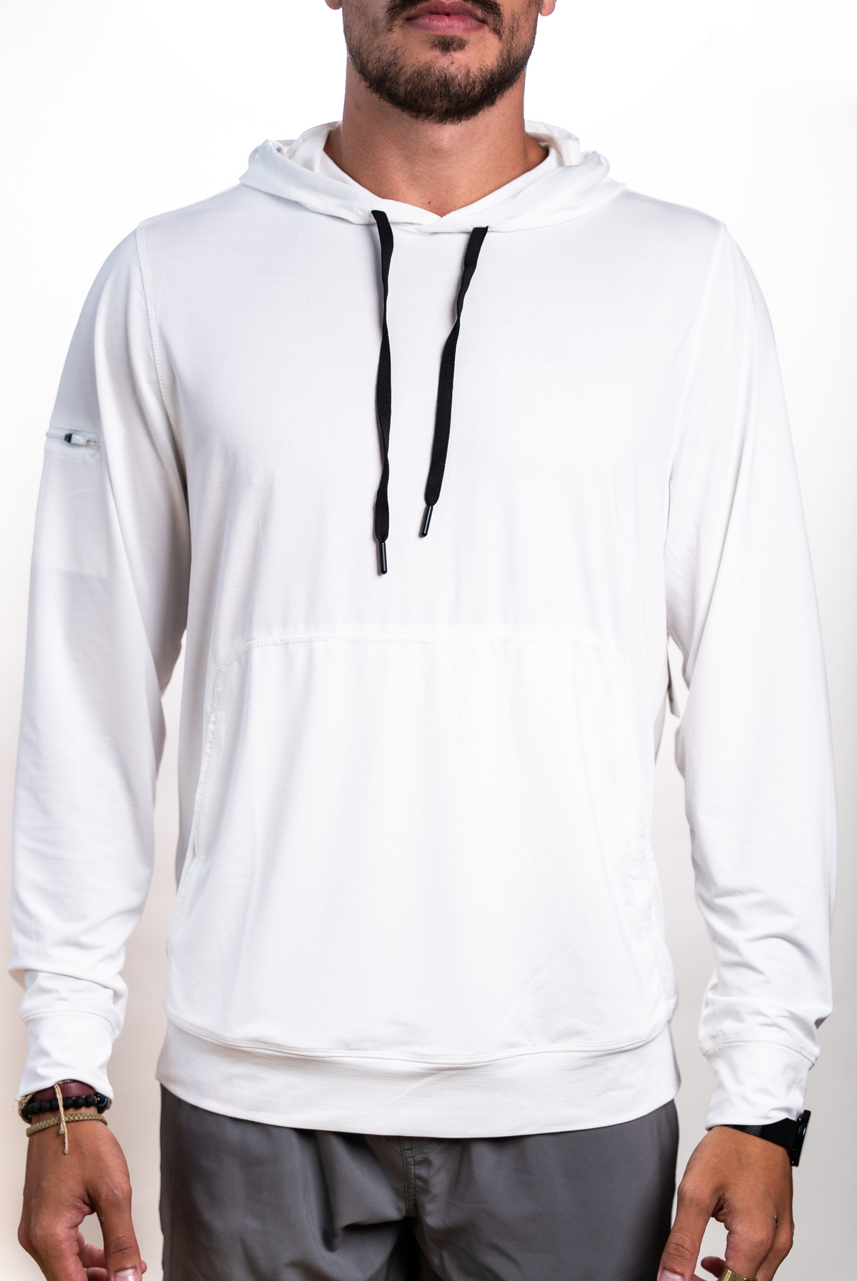 SEVEN TIDES STLSTT09, - Tech Slub Ls Hood, White