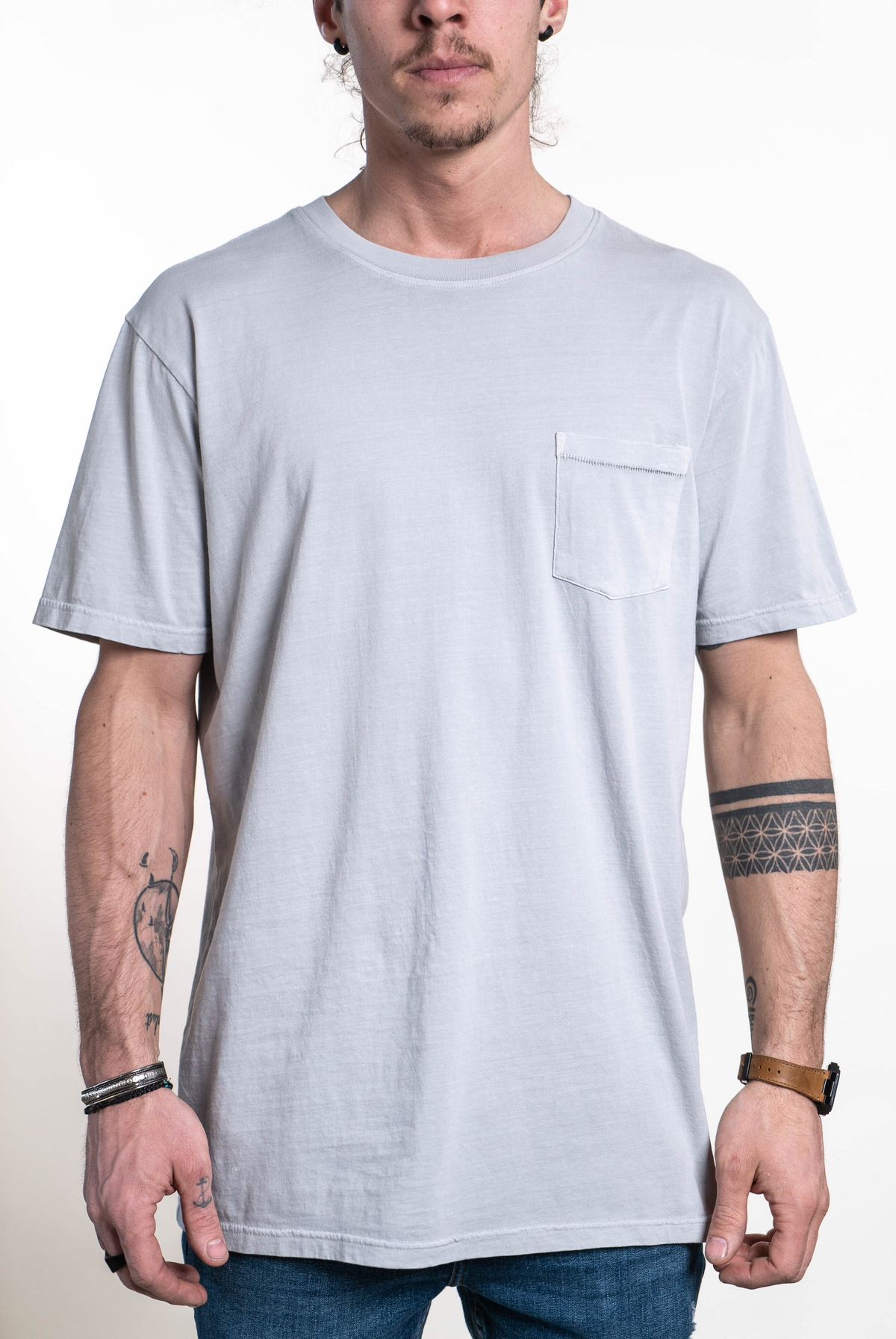 SEVEN TIDES Pigment Dyed Pocket Tee