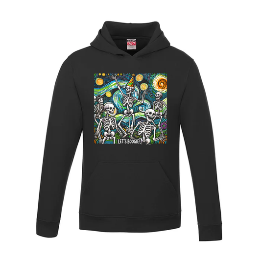 Van Gogh Skeletons "Let’s Boogie" Halloween Hoodie